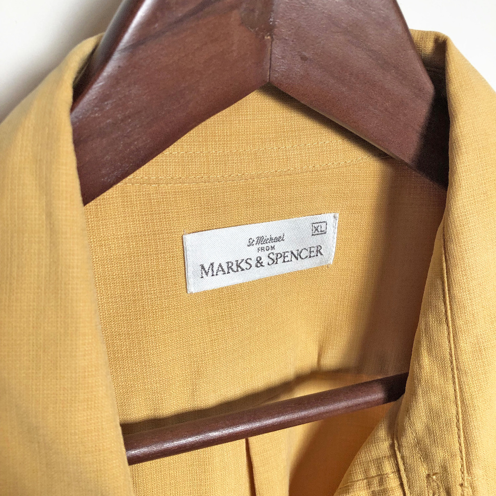 Mark & Spencer Men's short sleeve shirt- XL